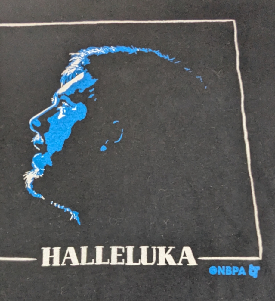 HALLELUKA Luka Dončić #77 Dallas Mavericks All Star Black Tee XL